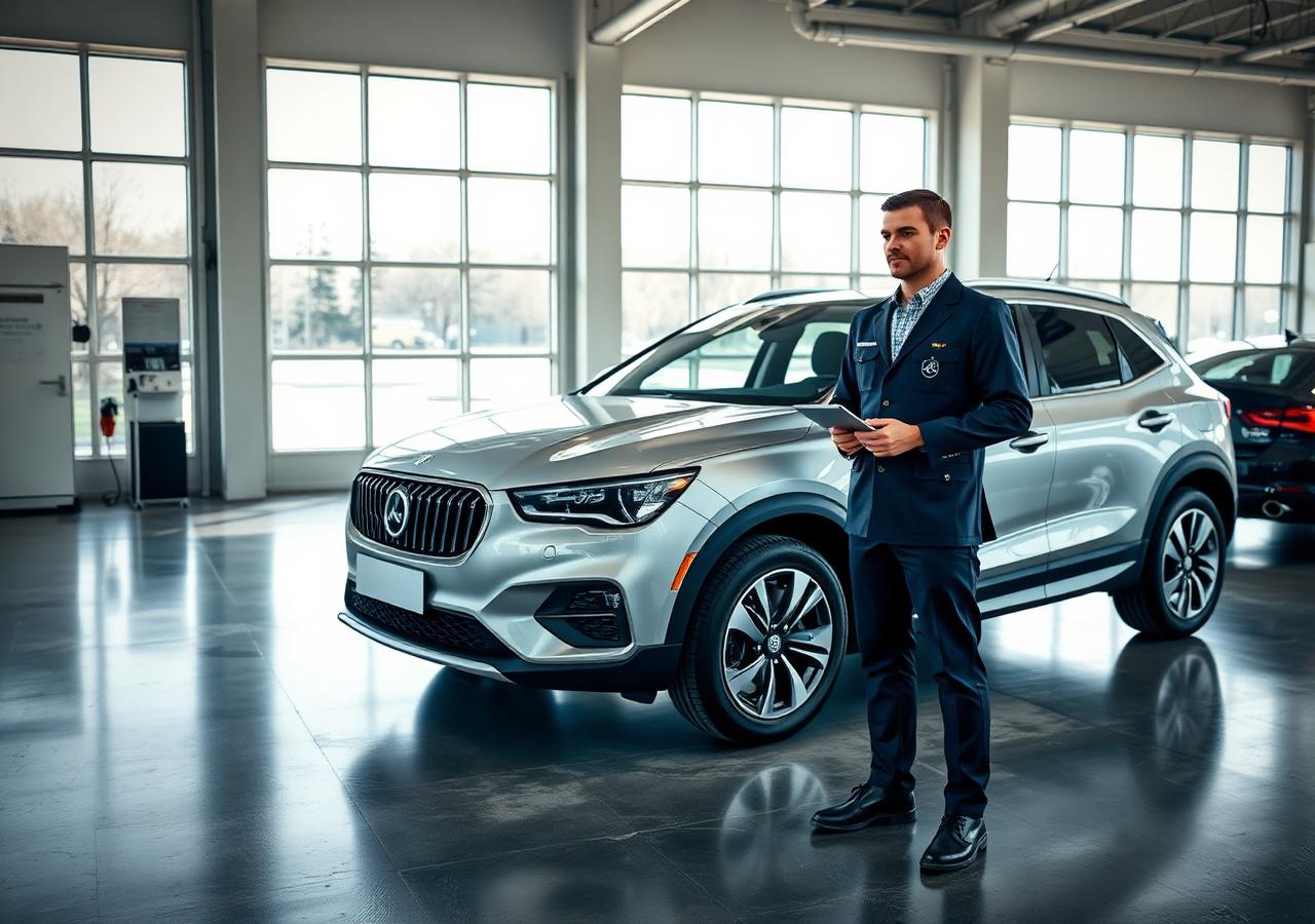 Automotive dealership service drive